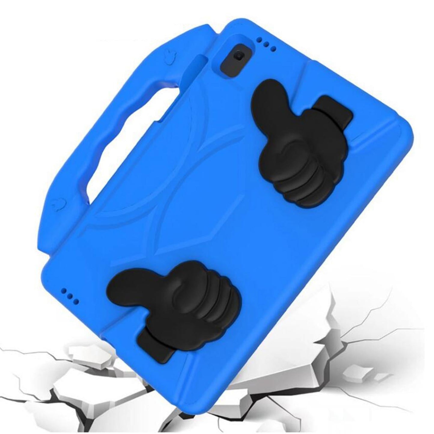 Kids-Proof Protective Cover Tablet for Galaxy Tab A T295 with Handle blue