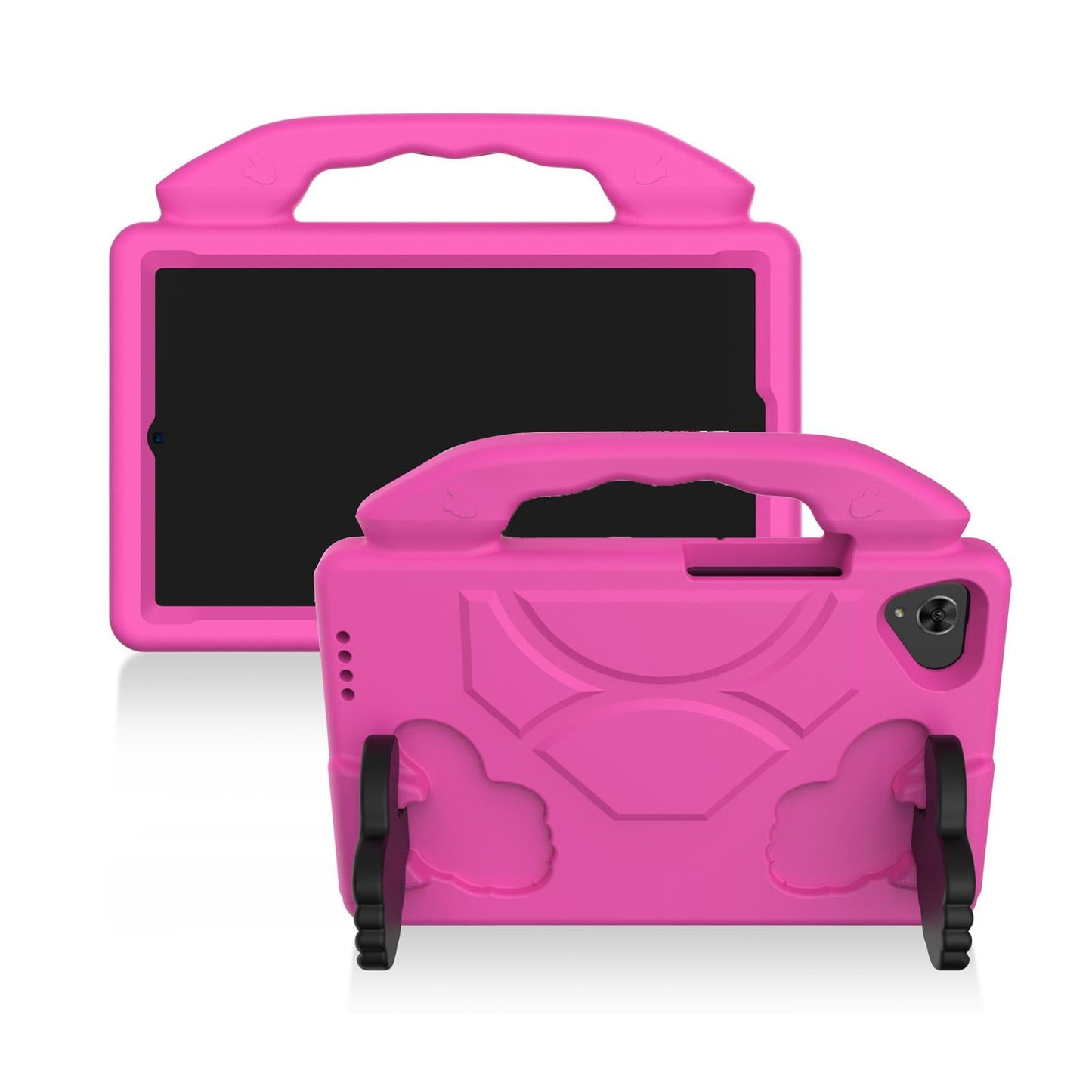 Kids-Proof Protective Cover Tablet for Galaxy Tab A T295 with Handle red