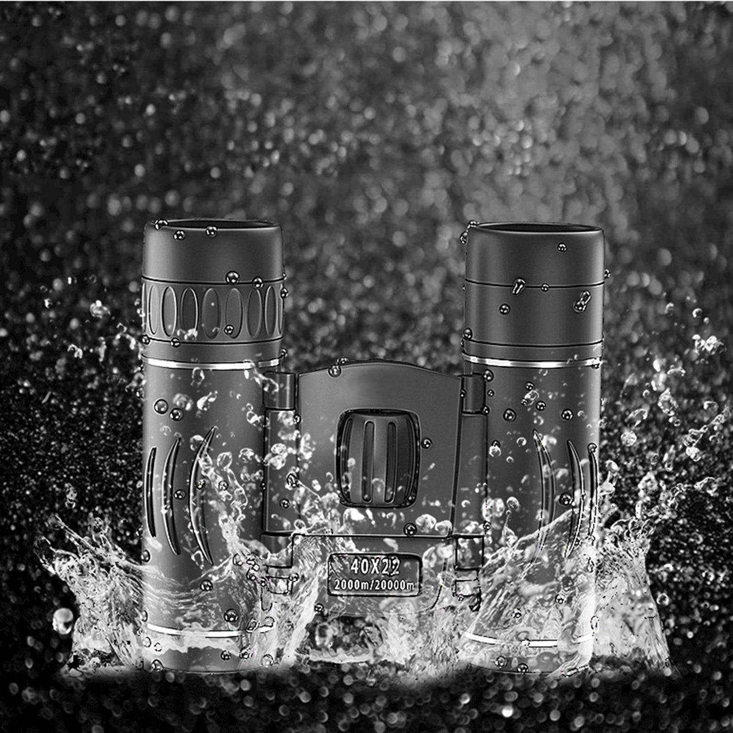 40x22 HD Binoculars Mini Telescope Folding High-Resolution for Travel Adults