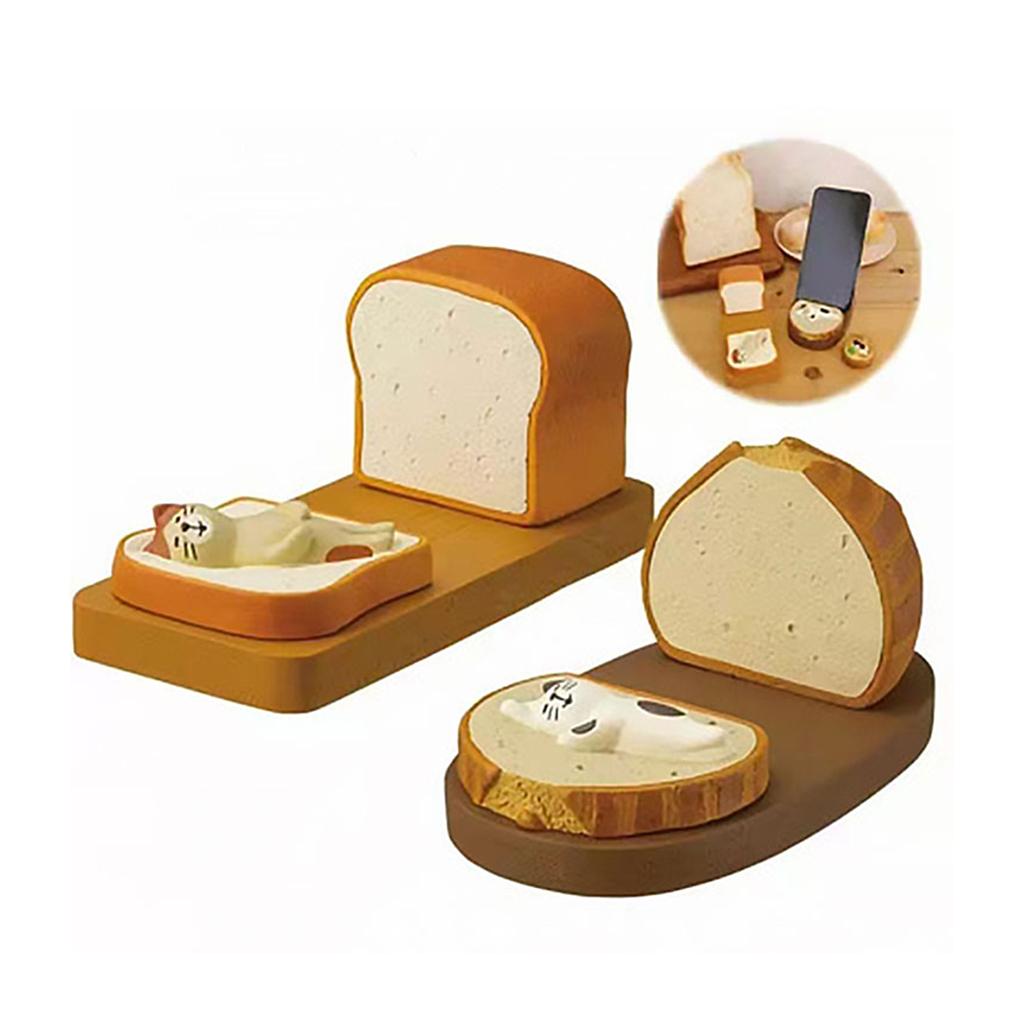 Desktop Creative Phone Holder for Tablets PC Couple 13.5x6x5cm Toast