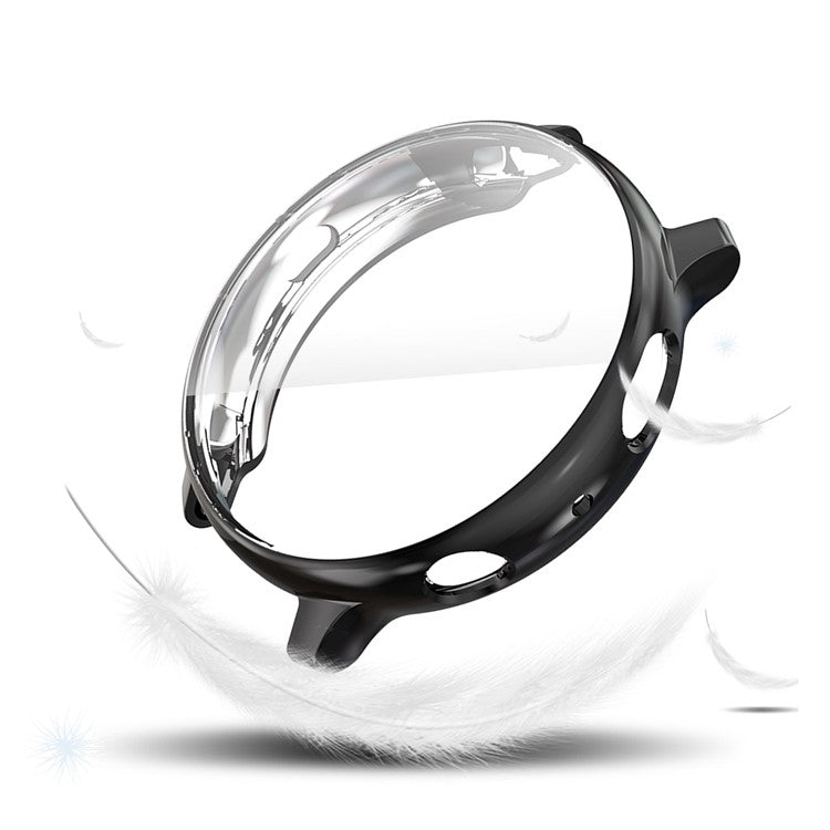 HAT PRINCE All-round Protective Electroplating TPU Watch Case for Samsung Galaxy Watch Active2 44mm - Black