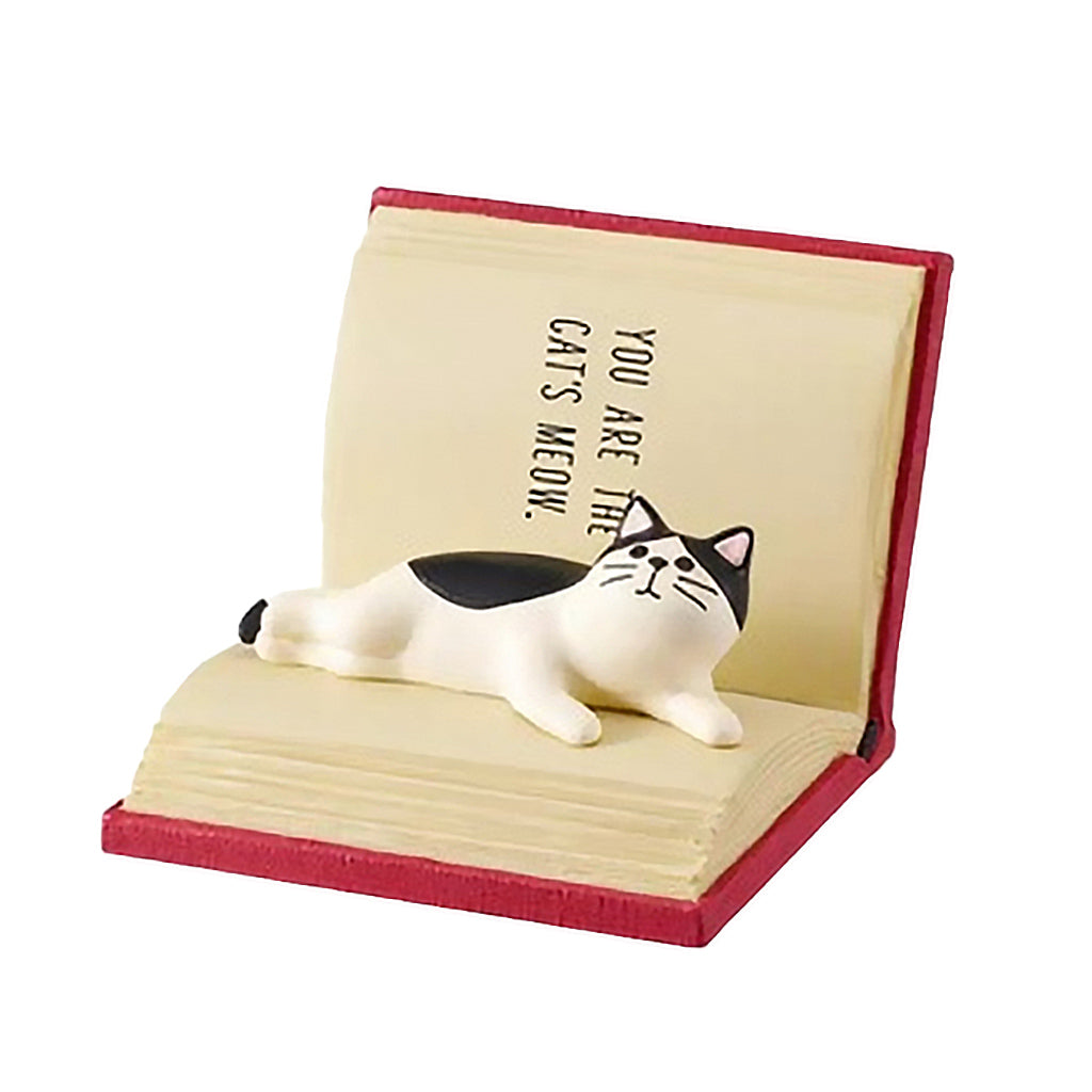 Desktop Creative Phone Holder for Tablets PC Couple 8.5xx10x7cm Book Cat