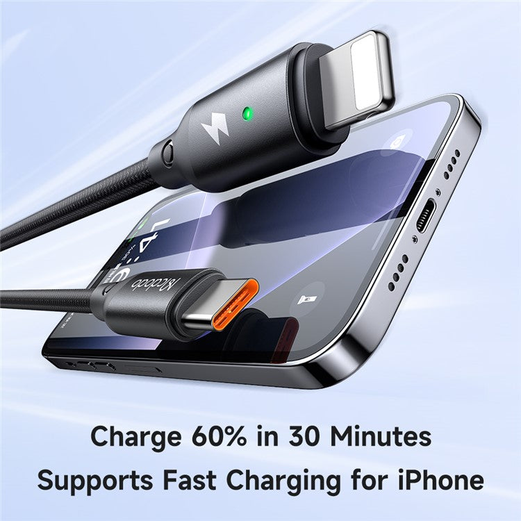 MCDODO CA-5680 2-in-1 Data Cable Type-C to iP + Watch Wireless Charger 36W 1.5m