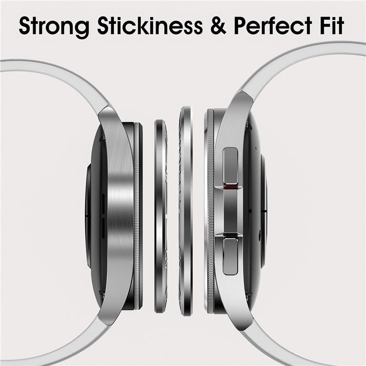 Type A for Samsung Galaxy Watch Ultra 47mm Bezel Ring Stainless Steel Metal Bezel Styling Dial Circle - Blue / White Characters