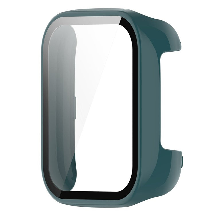 For Xplora XGO3 Hard PC Watch Case Overall Protective Cover with HD Tempered Glass Film - Green