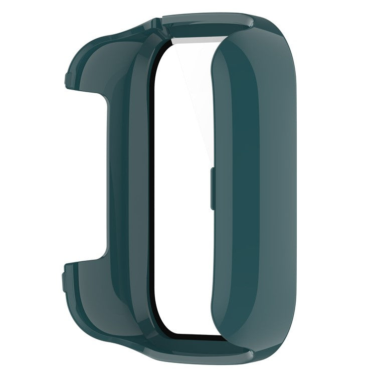 For Xplora XGO3 Hard PC Watch Case Overall Protective Cover with HD Tempered Glass Film - Green