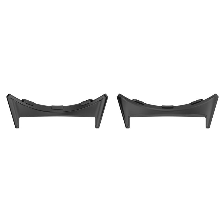 1 Pair Wristband Connector for Google Pixel Watch 3 45mm Metal Adapter (Inner Length: 22mm) - Black