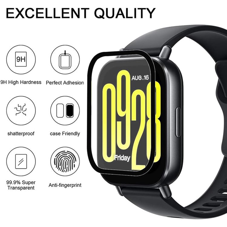 For Xiaomi Redmi Watch 5 Lite Watch Film Anti-Scratch Film PET 3D Smartwatch Screen Protector