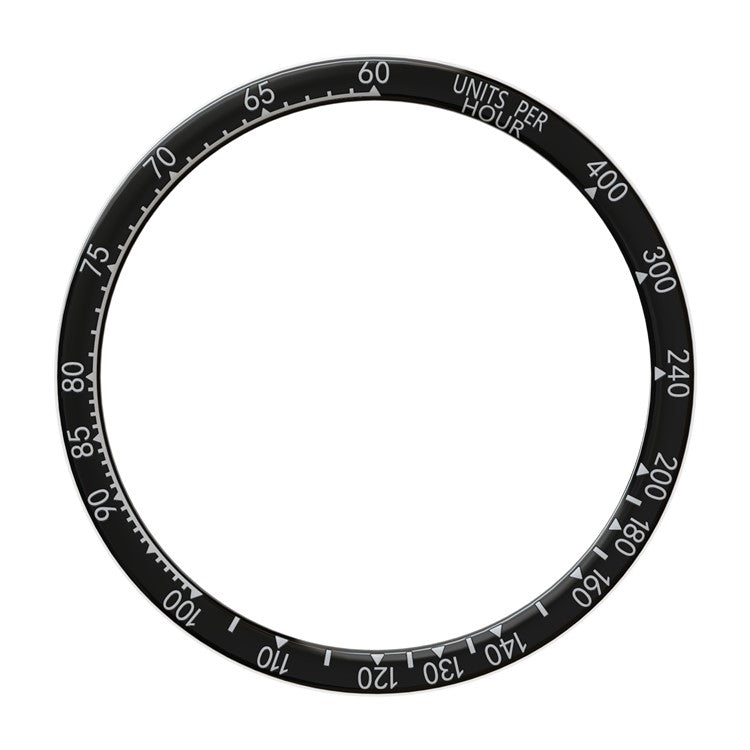 For Garmin Fenix 8 51mm Watch Bezel Dual Color Scale Stainless Steel Protective Ring - Black  /  White