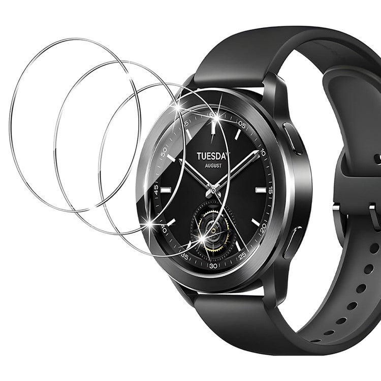 3Pcs For Xiaomi Watch S3 Tempered Glass Screen Protector HD Clear Watch Screen Film