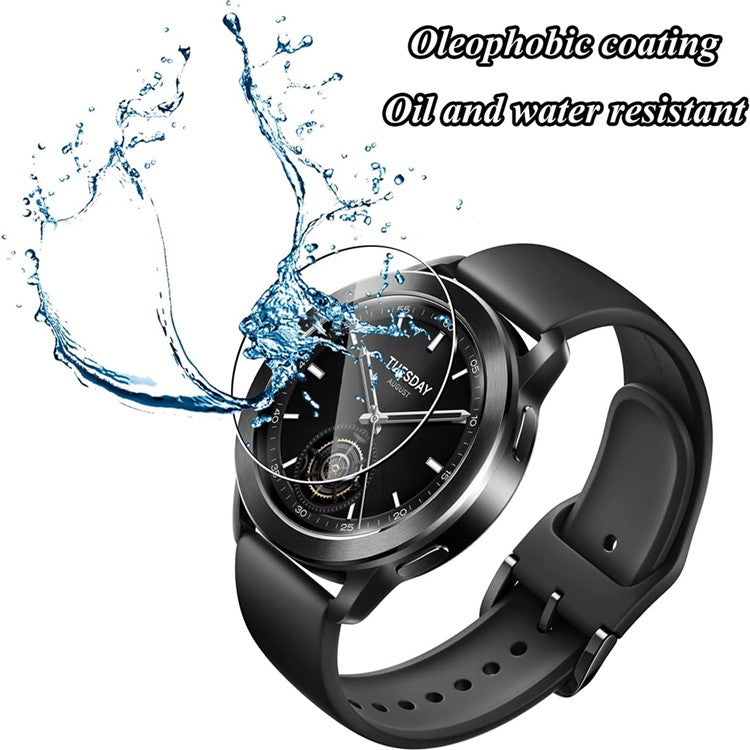 3Pcs For Xiaomi Watch S3 Tempered Glass Screen Protector HD Clear Watch Screen Film