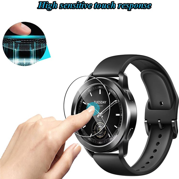 3Pcs For Xiaomi Watch S3 Tempered Glass Screen Protector HD Clear Watch Screen Film