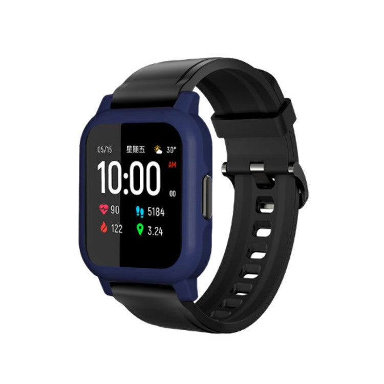 Smart Watch Frame Bumper Protective Scratch Proof PC Case for Xiaomi Haylou Watch LS02 - Midnight Blue