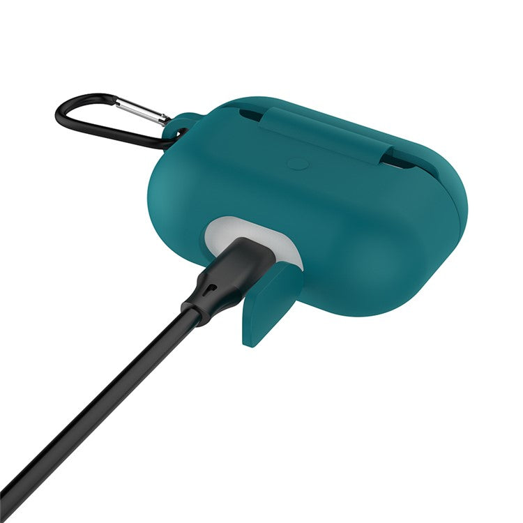 Solid Color Wireless Earphone Silicone Protective Case Cover for Airpods Pro - Green