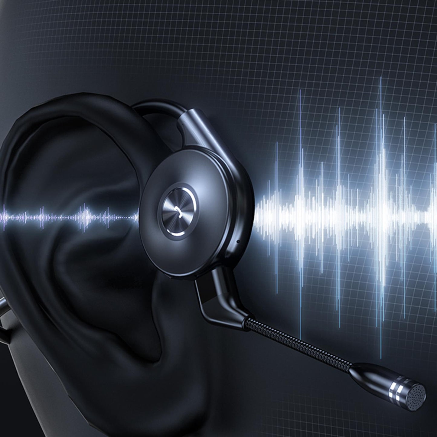 Bone Conduction Headphones with Mic for Running Driving Low Latency Red