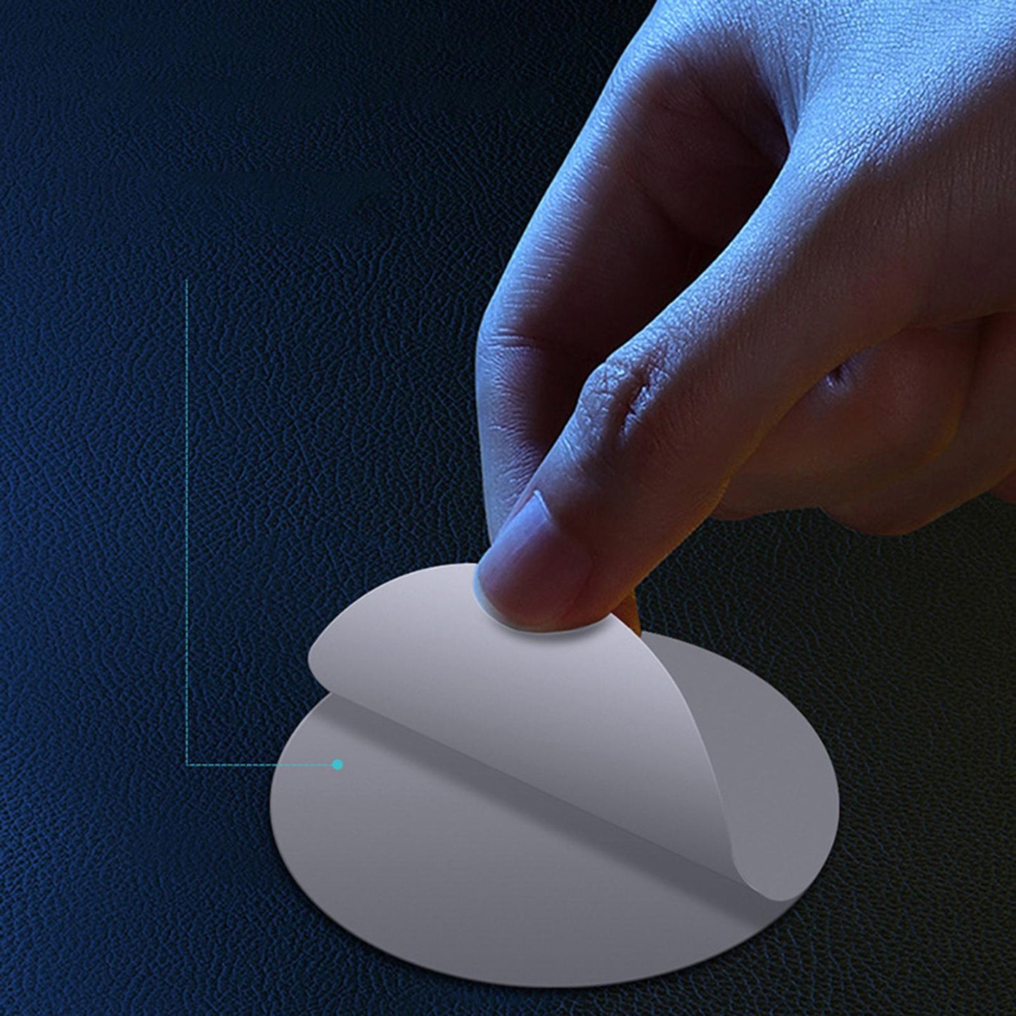 Magnet sticker Metal Plate Disk Safe Strong Magnetic for iPhone Black