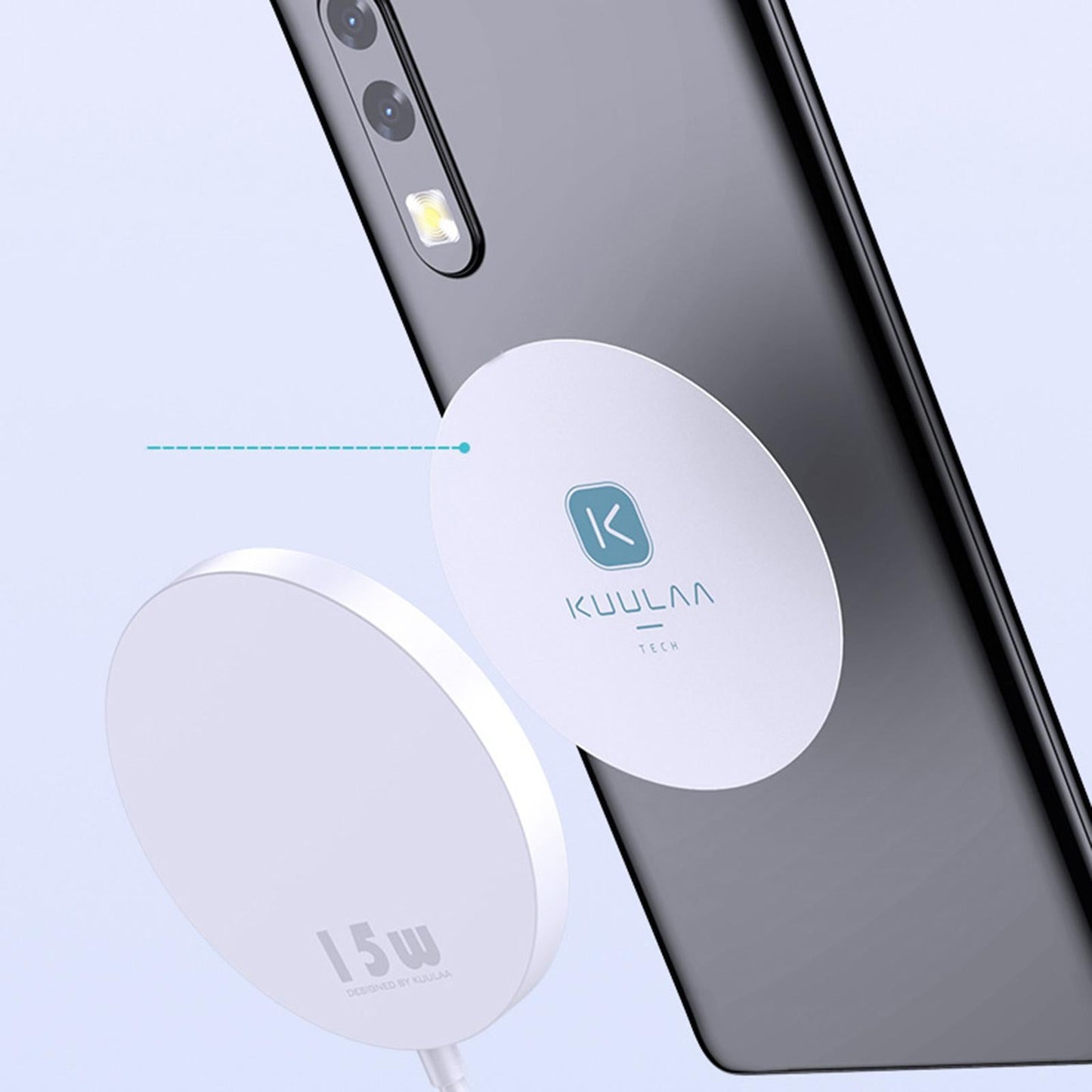 Magnet sticker Metal Plate Disk Safe Strong Magnetic for iPhone Black