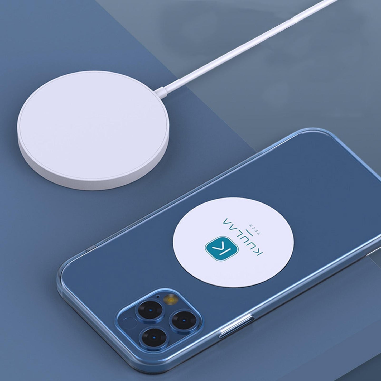 Magnet sticker Metal Plate Disk Safe Strong Magnetic for iPhone White