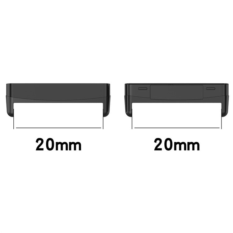 1 Pair Metal Watch Adapter for Fitbit Versa 4 / 3 / Fitbit Sense / Sense 2, Watch Band Replacement Connector Accessory - Gold