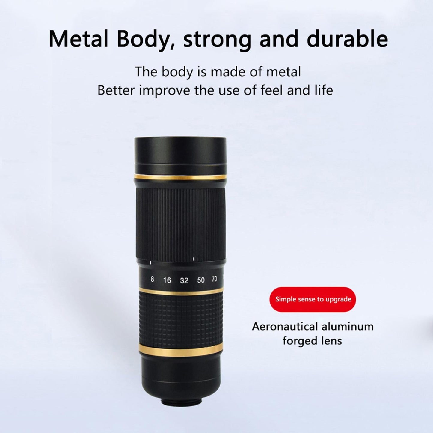 Universal 18X Zoom Telescope lens Cell Phone Camera Lens HD Smartphone Lens