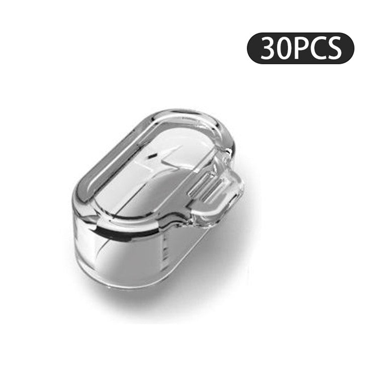 30Pcs For Garmin Forerunner 955 / 255 / 255S / Vivosmart 5 Charging Port Anti-dust Plugs Clear Silicone Protector - Transparent