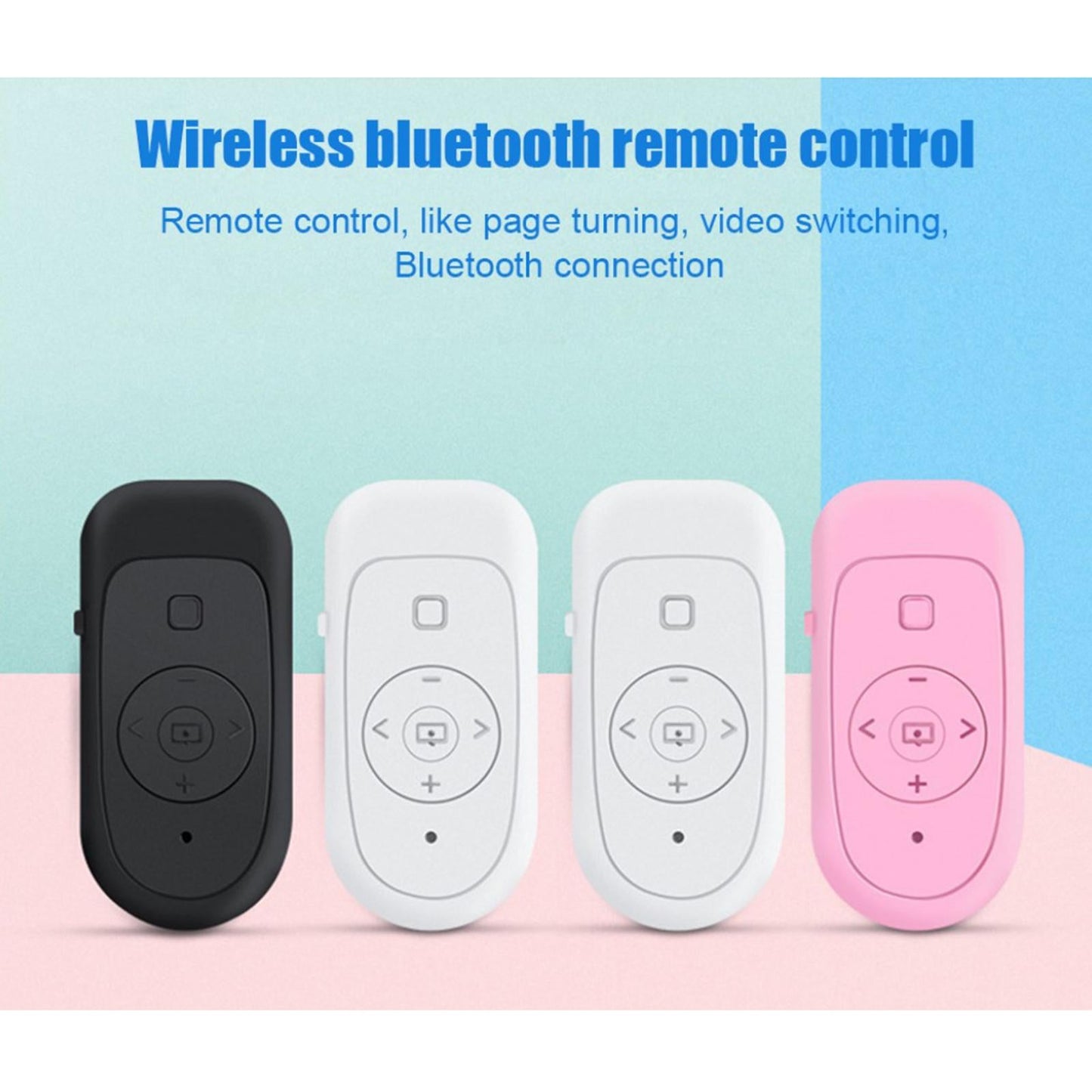 Self-timer Button Compact Style 10-15 m Range for Phone Taking Photos Black