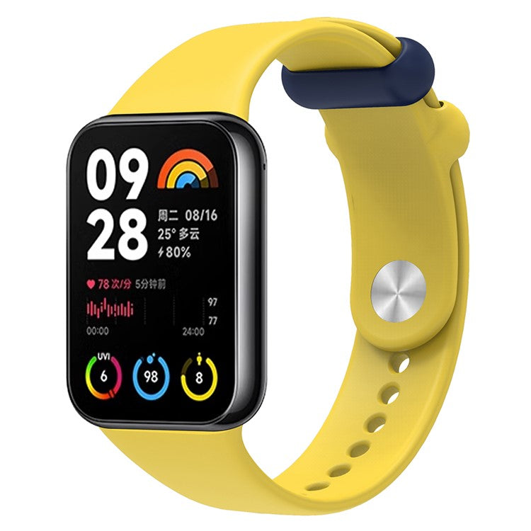 10Pcs For Xiaomi Smart Band 8 Pro Watch Band Silicone Holder Loop Watch Strap Fastener Ring - Navy Blue