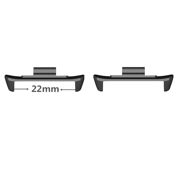 1 Pair for Xiaomi Redmi Watch 4 Metal Watch Strap Connector 22mm Adapter Accessory - Rose Gold