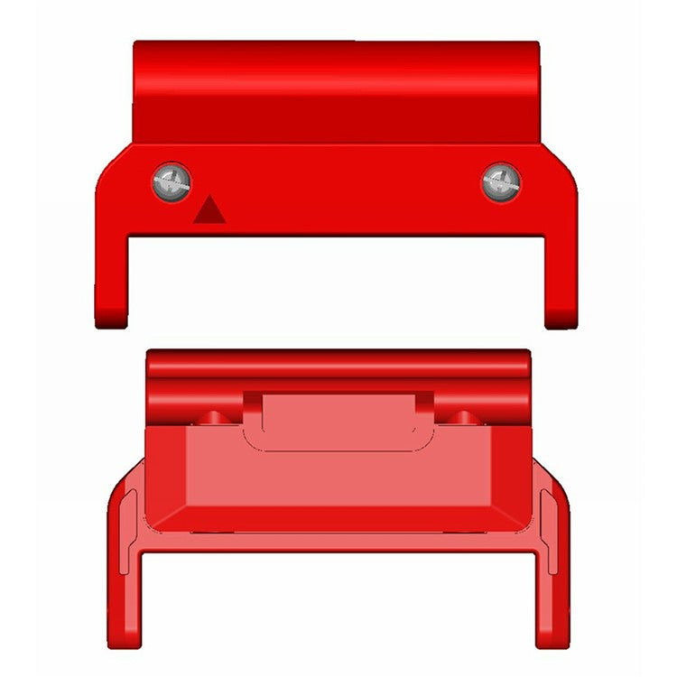 1 Pair PC Connector for Garmin Smart Watch 20mm Watch Strap Connection Adapter - Red