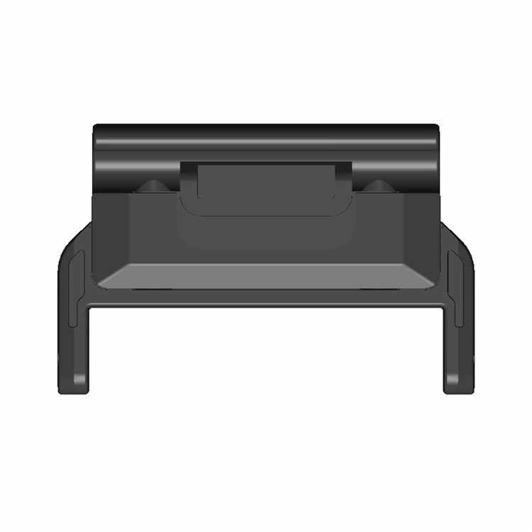 1 Pair PC Connector for Garmin Smart Watch 20mm Watch Strap Connection Adapter - Black