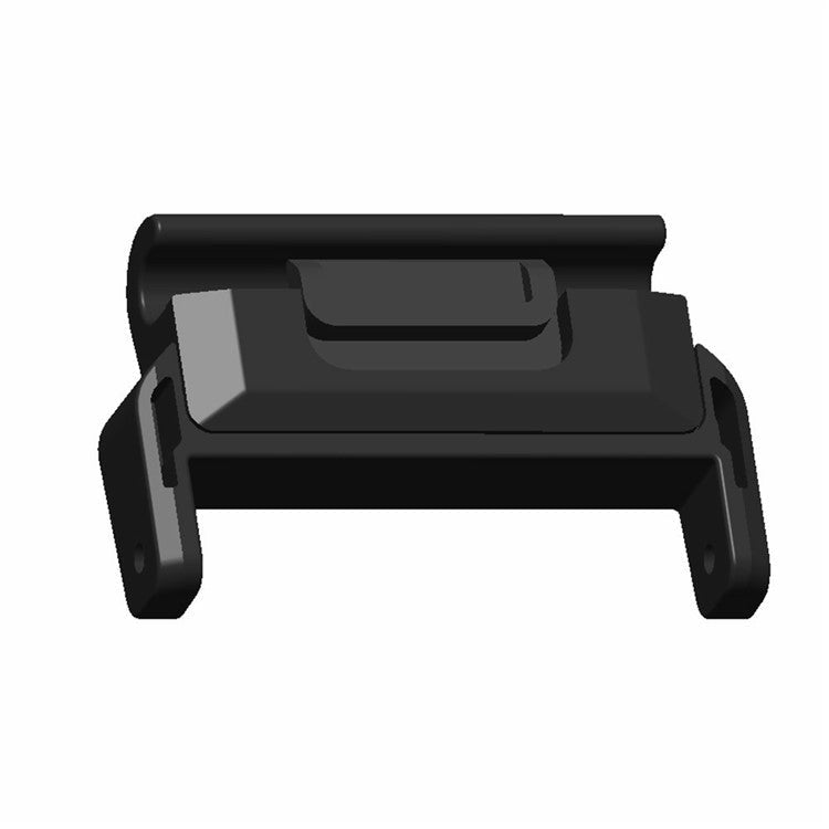 1 Pair PC Connector for Garmin Smart Watch 20mm Watch Strap Connection Adapter - Black