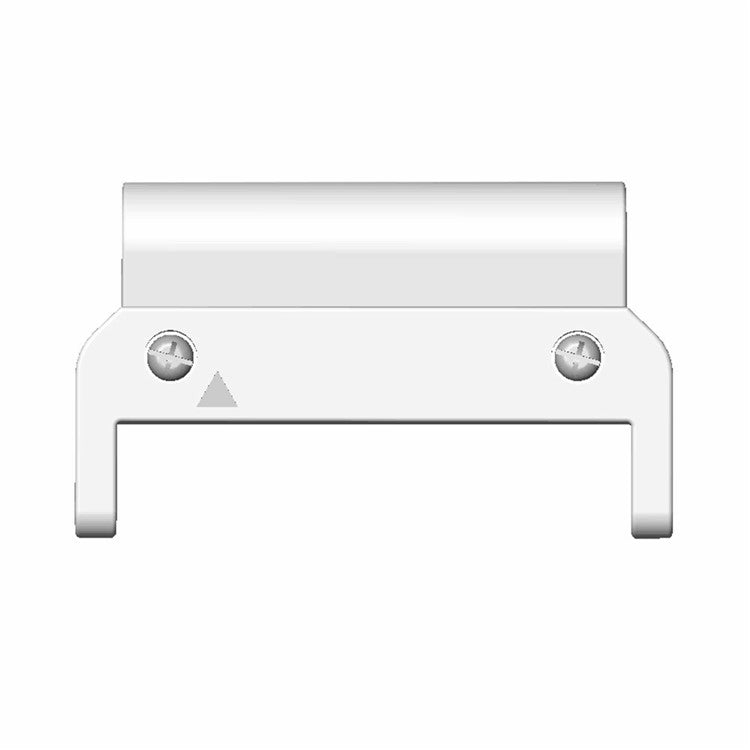 1 Pair PC Connector for Garmin Smart Watch 20mm Watch Strap Connection Adapter - White