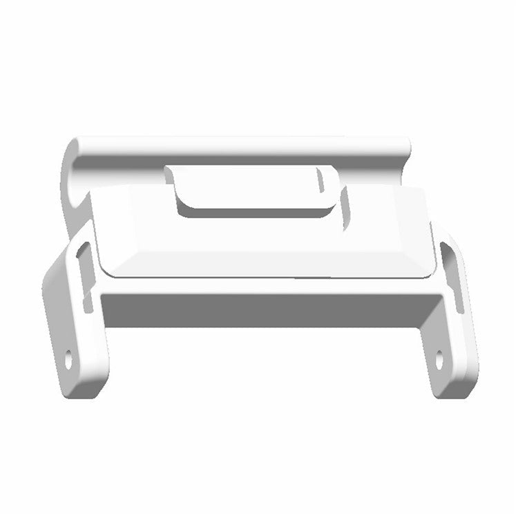 1 Pair PC Connector for Garmin Smart Watch 20mm Watch Strap Connection Adapter - White