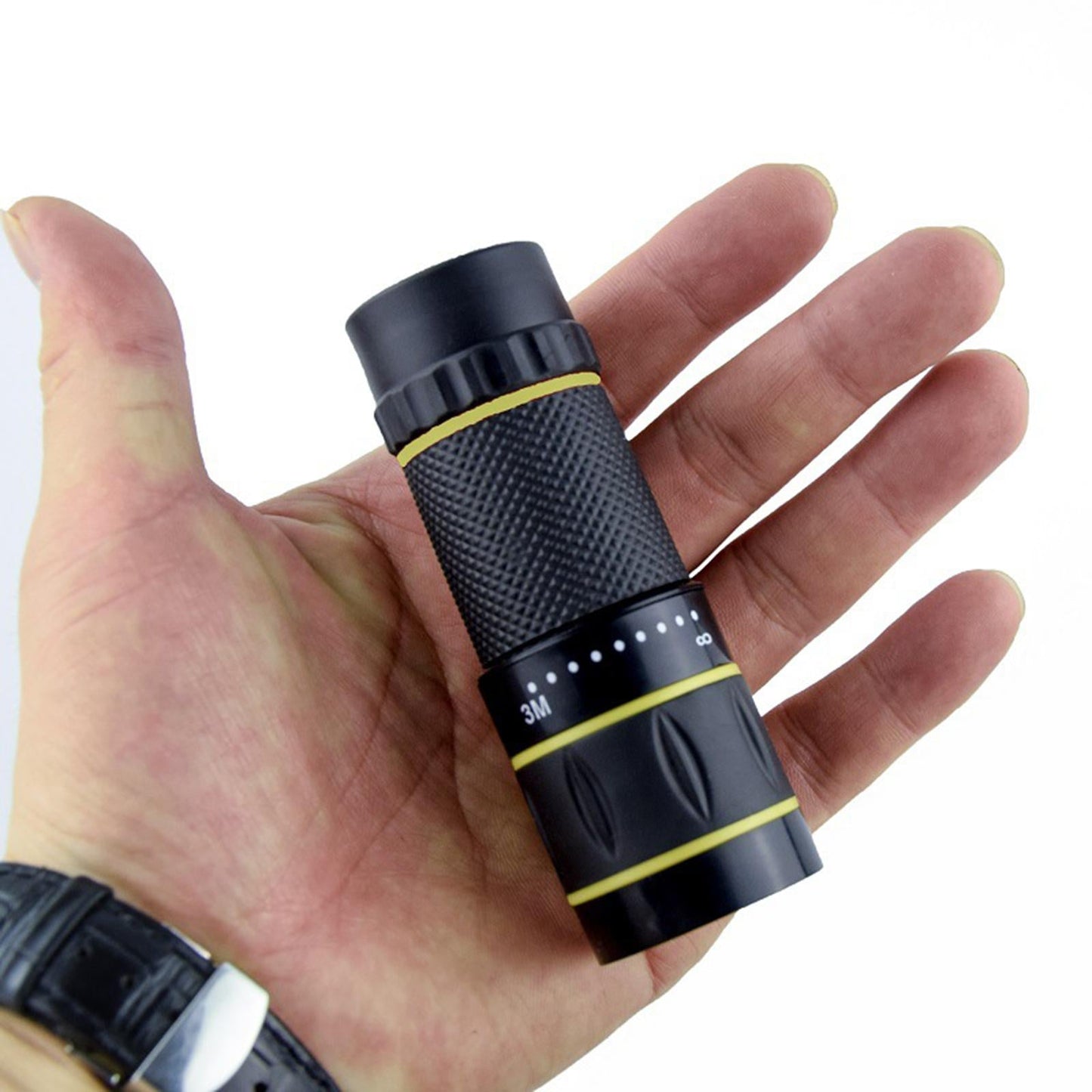 Mini Monocular Telescope Grip Scope 10x Telescope Great Gifts Gray Ring