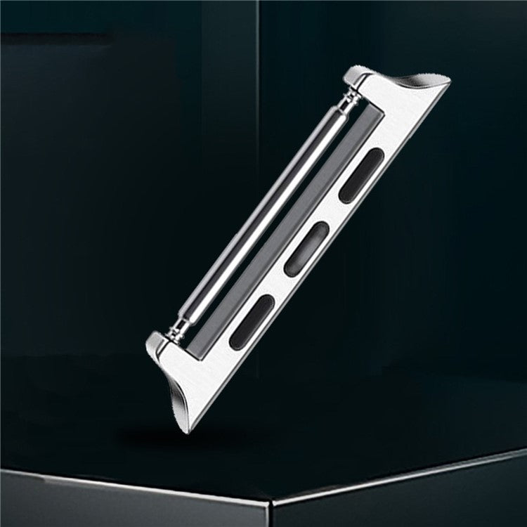 For Apple Ultra 2 Ultra 49mm / 9 8 7 45mm / 6 5 4 SE (2023) SE (2022) SE 44mm / 3 2 1 42mm 1 Pair 20mm Watch Band Adapter - Black