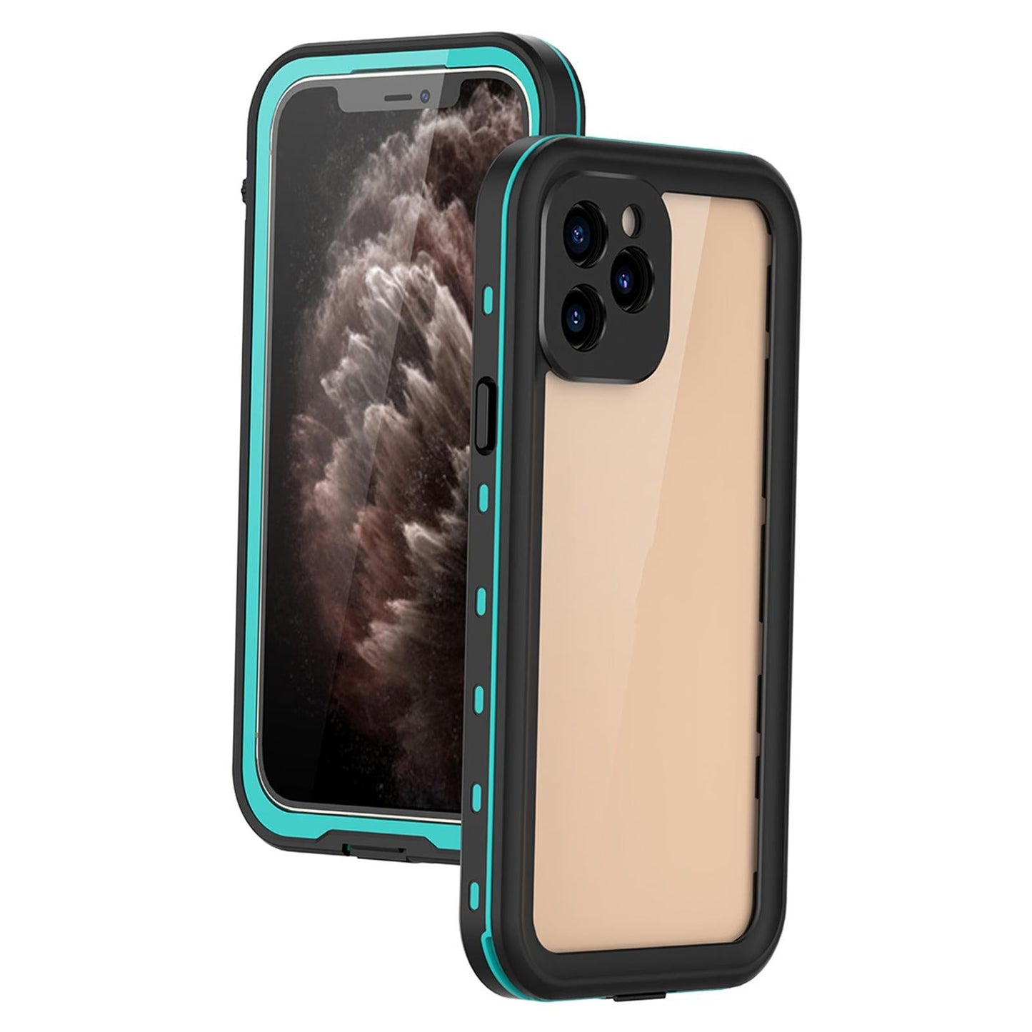 Waterproof Phone Case Full Body Sealed Protective Cover for 12Pro Blue