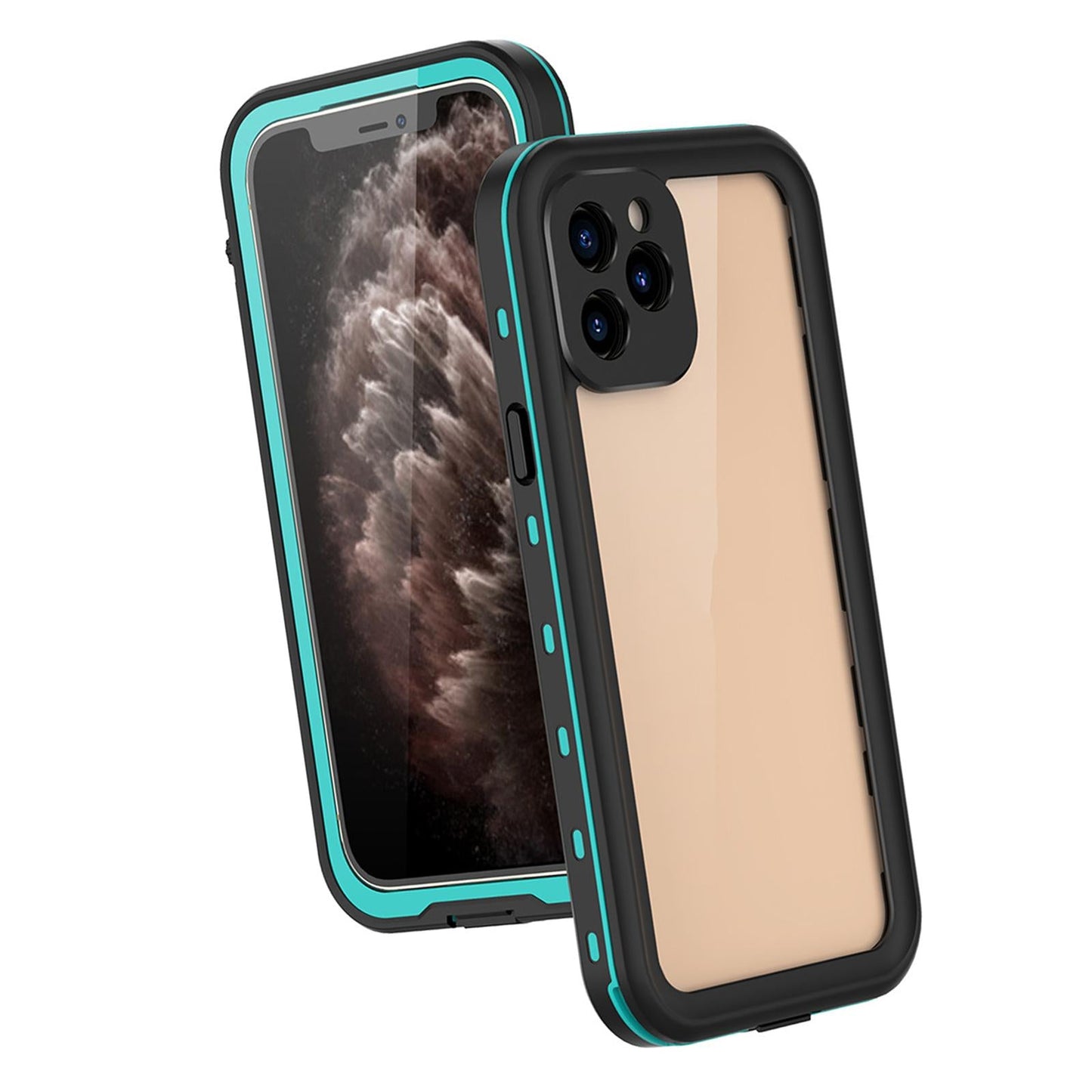 Waterproof Phone Case Full Body Sealed Protective Cover for 12Pro Blue