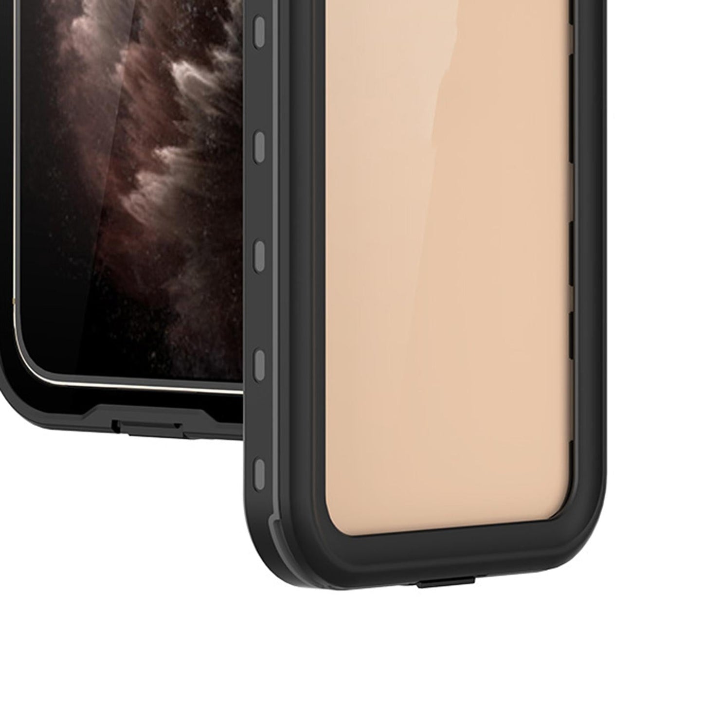 Waterproof Phone Case Full Body Sealed Protective Cover for 12Pro Black