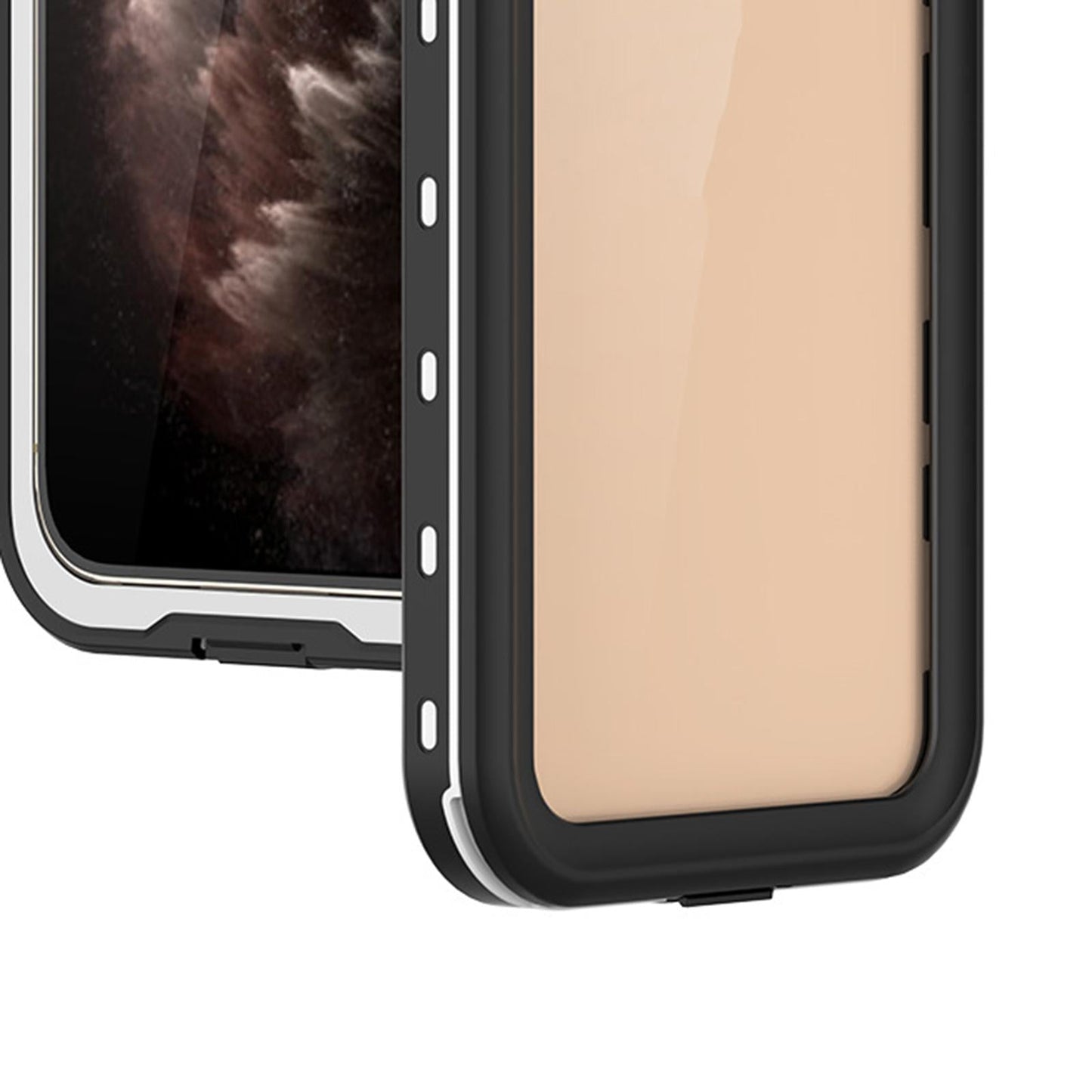 Waterproof Phone Case Full Body Sealed Protective Cover for 12Pro White