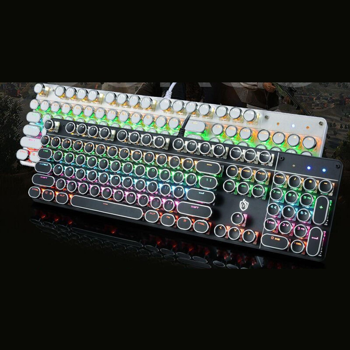 Mechanical Keyboard for Esports Hiwings Keyboard Mouse Light for Office White K900-5