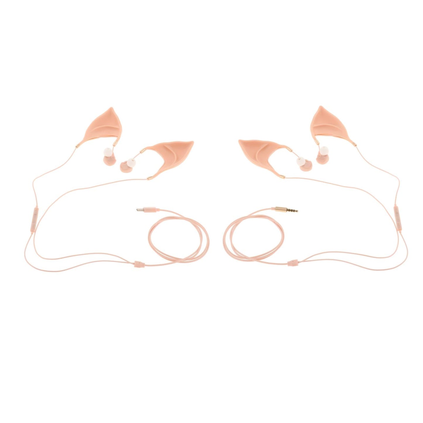 Elf Earbuds Headphones Elegant Cosplay Headset Hands-Free for Girl Women 3.5mm Interface