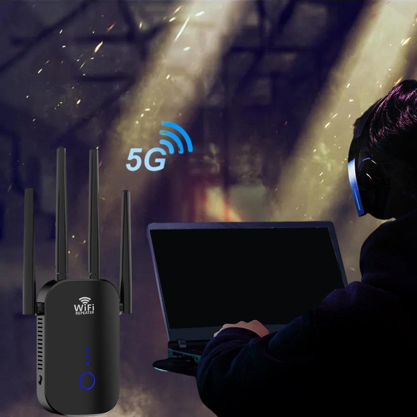 WiFi Extender Wireless Amplifier Internet HD Video Router AP Mode Home EU