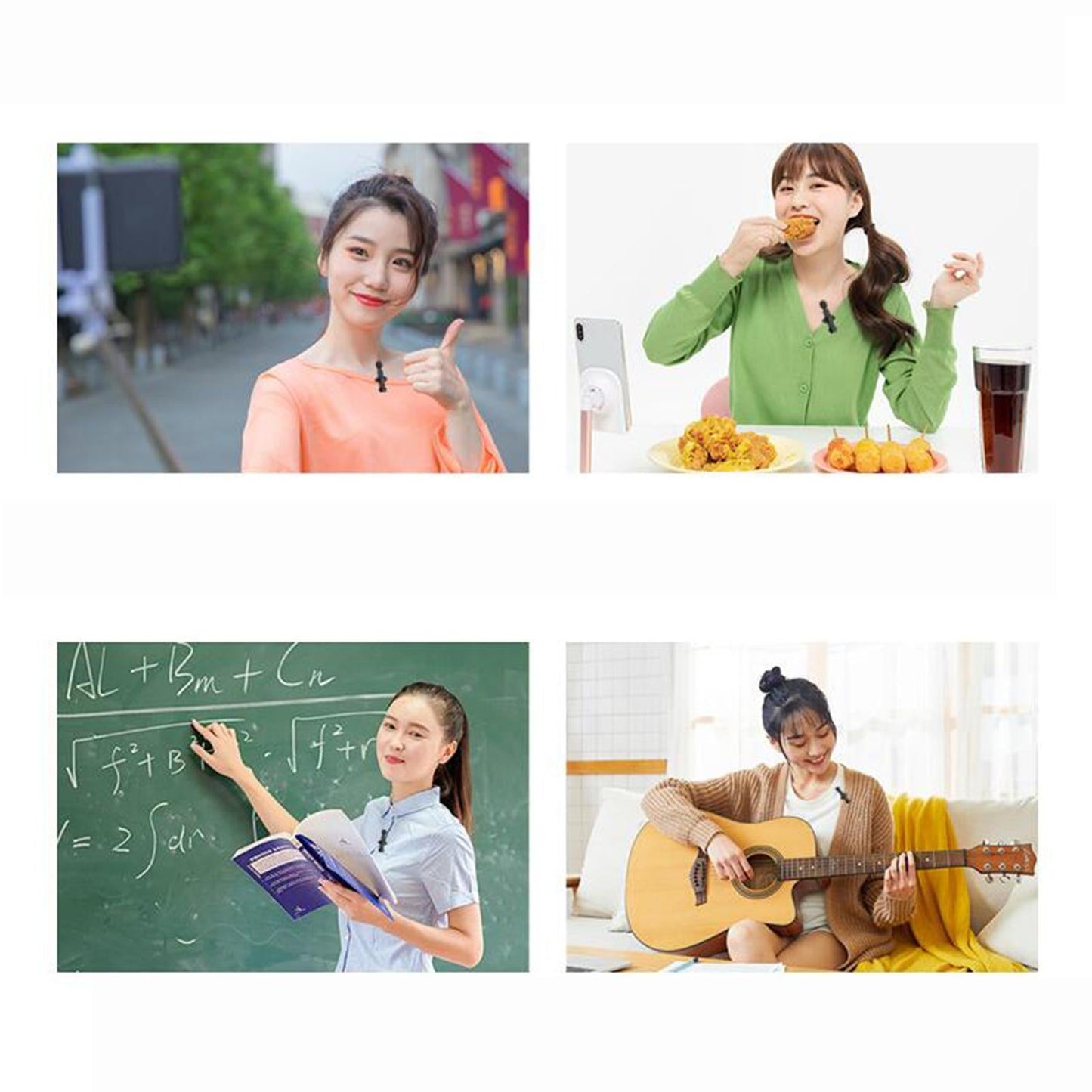 Lavalier Microphone Portable Bluetooth 5.0 for Video Recording Cell Phone