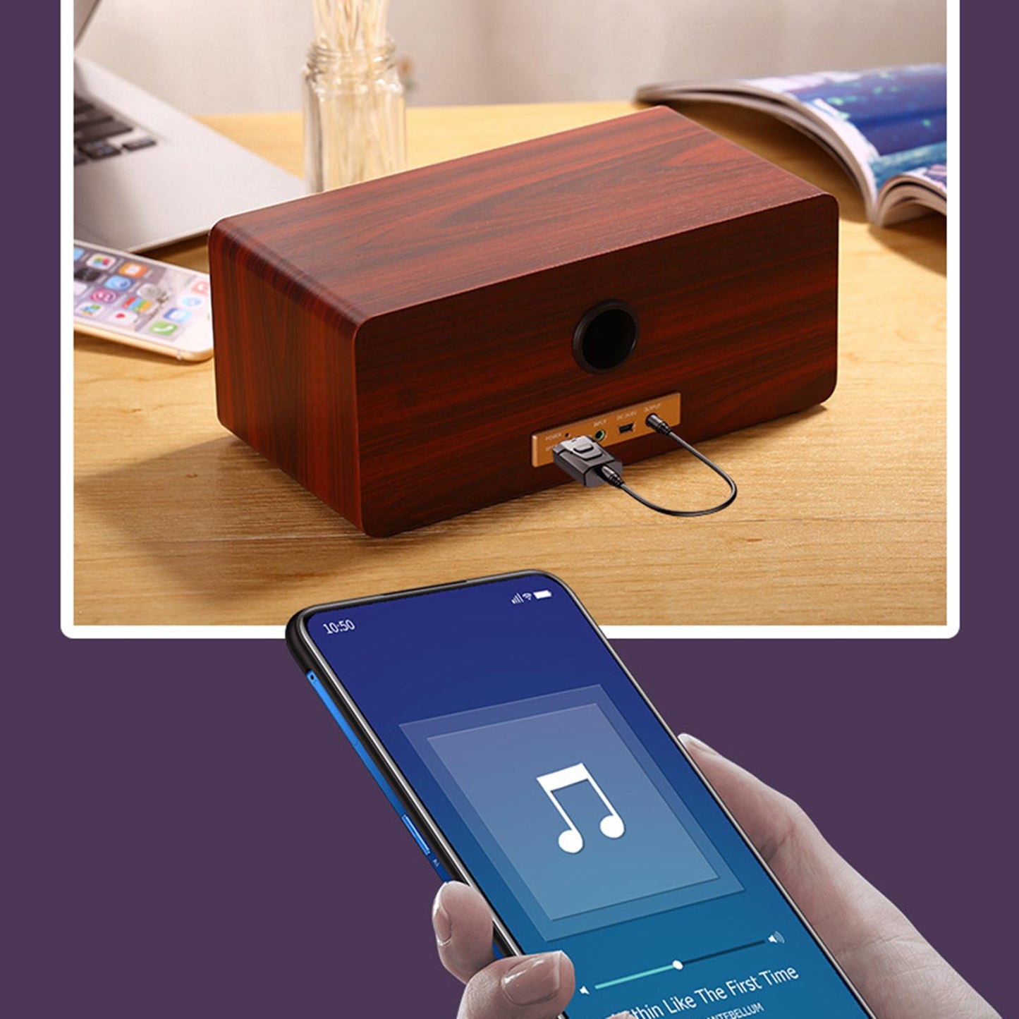 Bluetooth 5.0 Audio Transmitter Receiver Adapter for TV Home Audio System