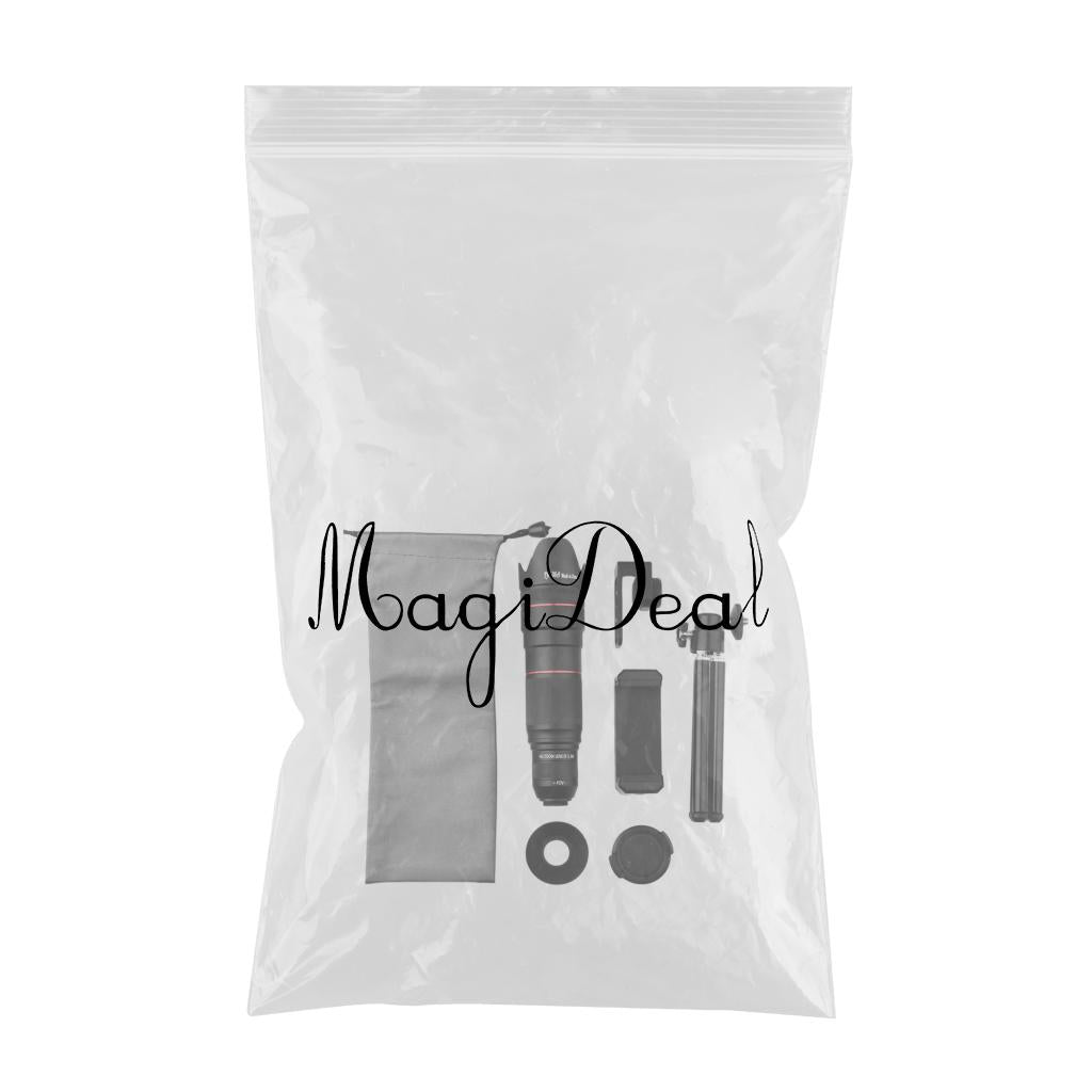 Zoom Optical HD Lens Monocular Telescope Tripod Clip for Cell Phone 36X