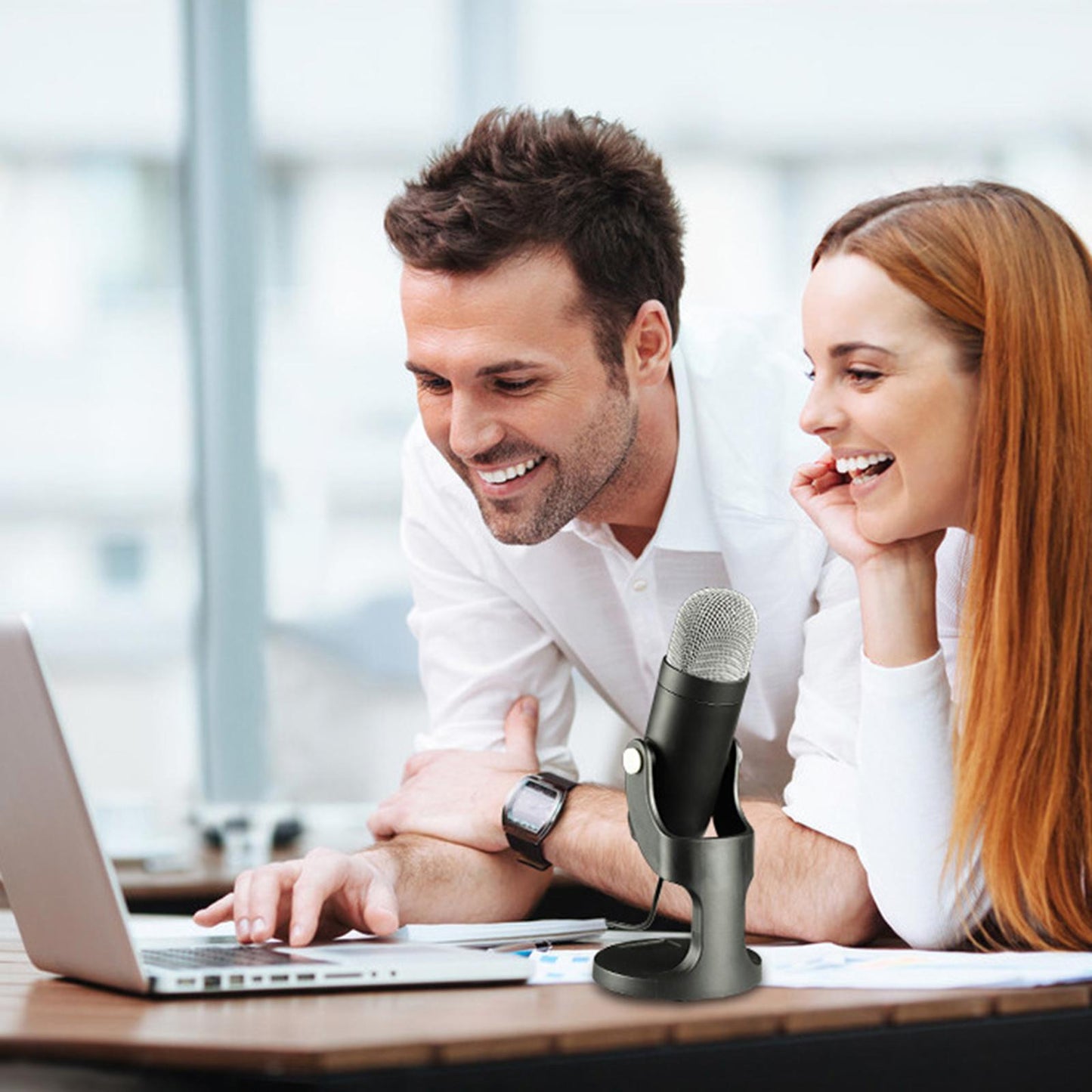 Condenser USB Microphone w/Stand for PC Laptop Gaming Studio Recording Chat