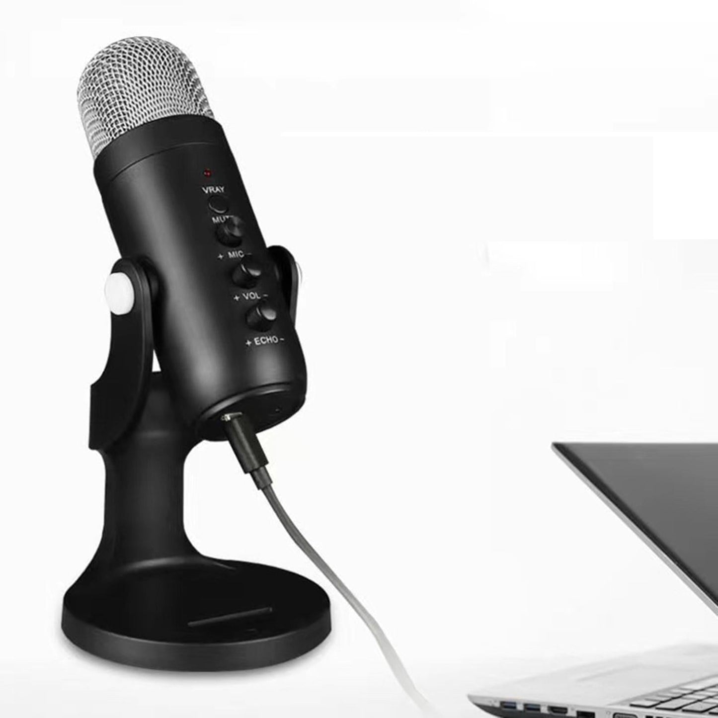 Condenser USB Microphone w/Stand for PC Laptop Gaming Studio Recording Chat