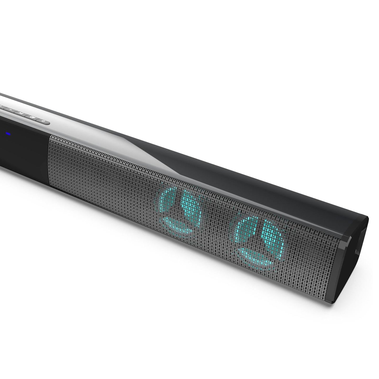 TV Sound Bar Bluetooth with 4 Speakers For PC 7 Color RGB Light Colorful Box