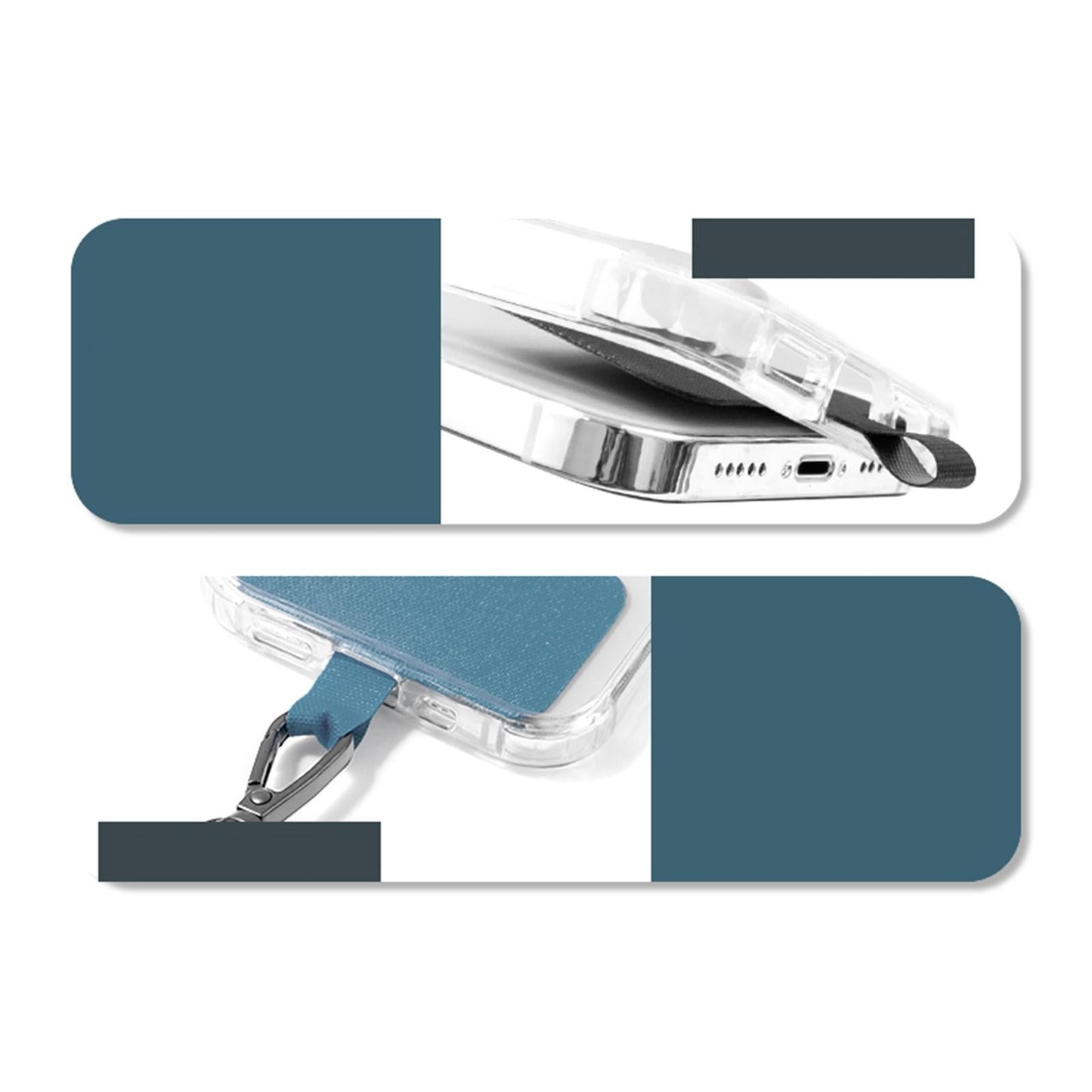 Adjustable Cell Phone Lanyard Neck Strap Handheld Rope Red Gray Red