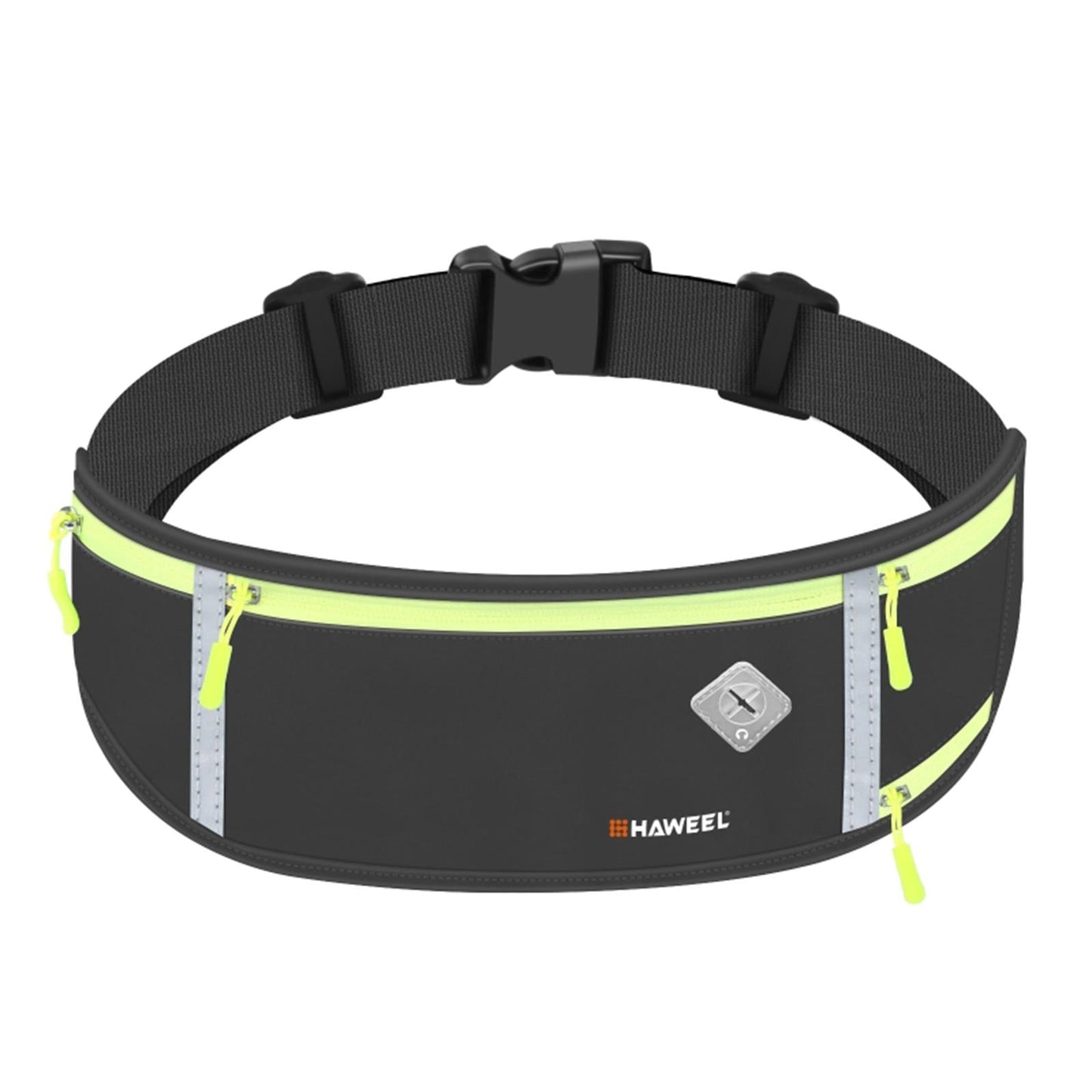Running Belt Fanny Pack Slim Belt for Dog Walking Biking Shopping Water Black